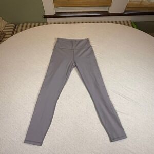 Fabletics Powerhold High Waisted Leggings Gray/purple‎ Women's Size S